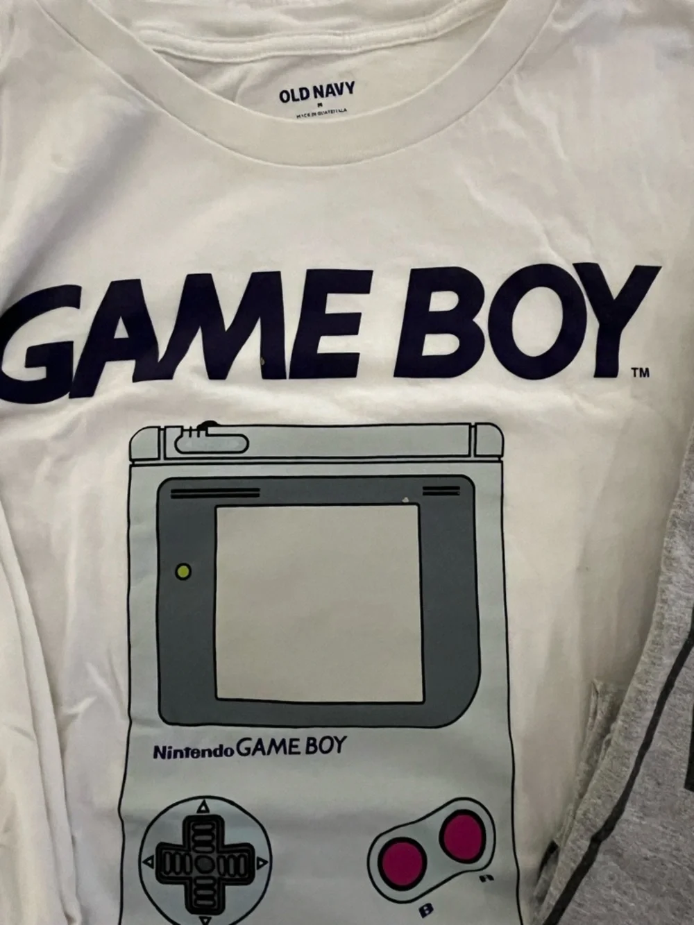 Old Navy White Game Boy Tee, Cup O Noodles T, Venture T